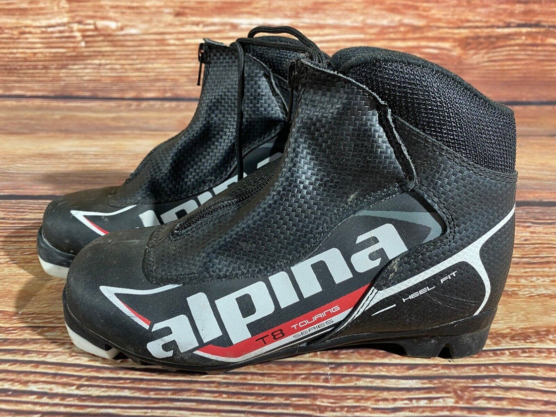 Alpina T8 Kids Nordic Cross Country Ski Boots Size EU35 US3.5 NNN A-1139