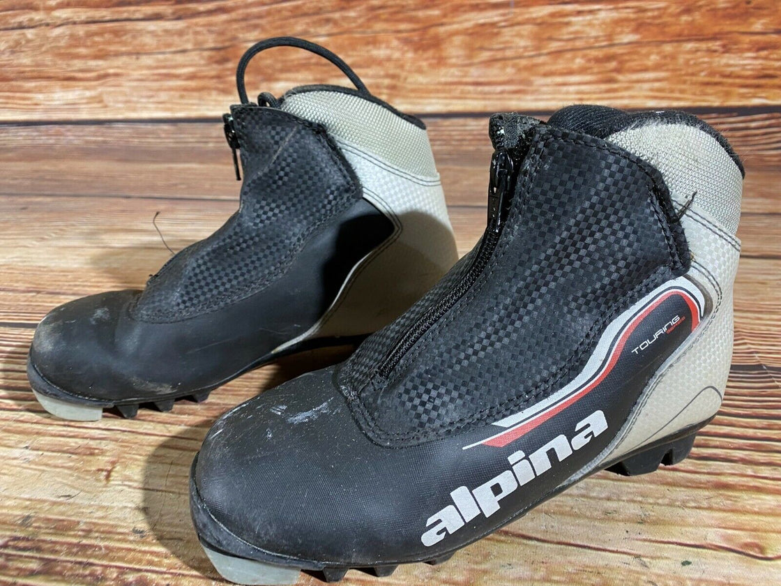 Alpina Touring Kids Nordic Cross Country Ski Boots Size EU34 US3 for NNN A-11