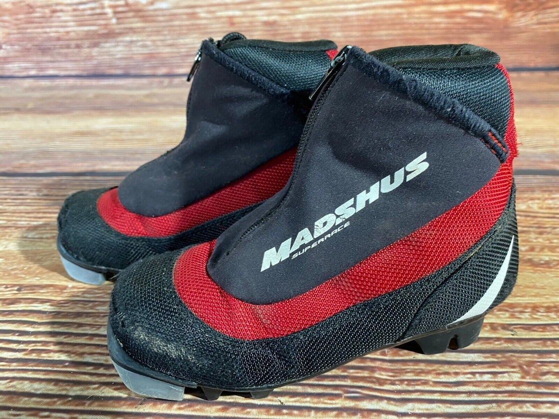 Madshus Super Race Kids Nordic Cross Country Ski Boots Size EU27 US10 NNN M295