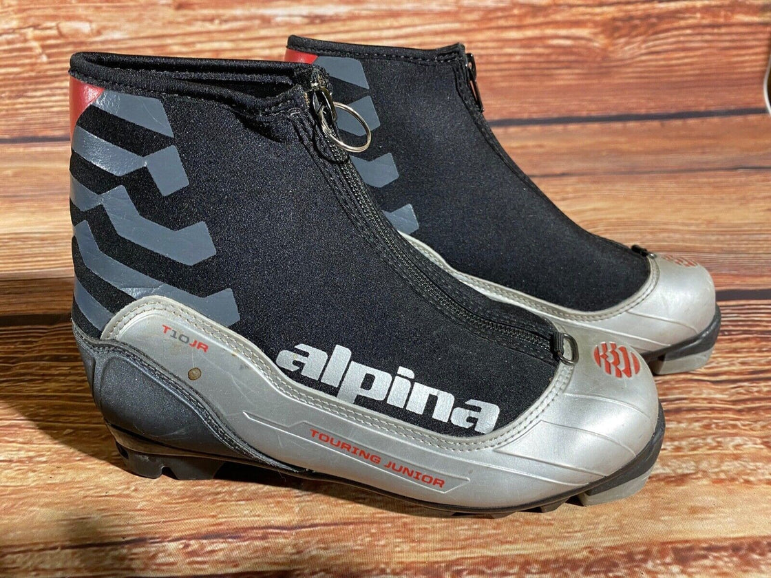 Alpina T10jr Kids Nordic Cross Country Ski Boots Size EU35 US3.5 NNN A-1253
