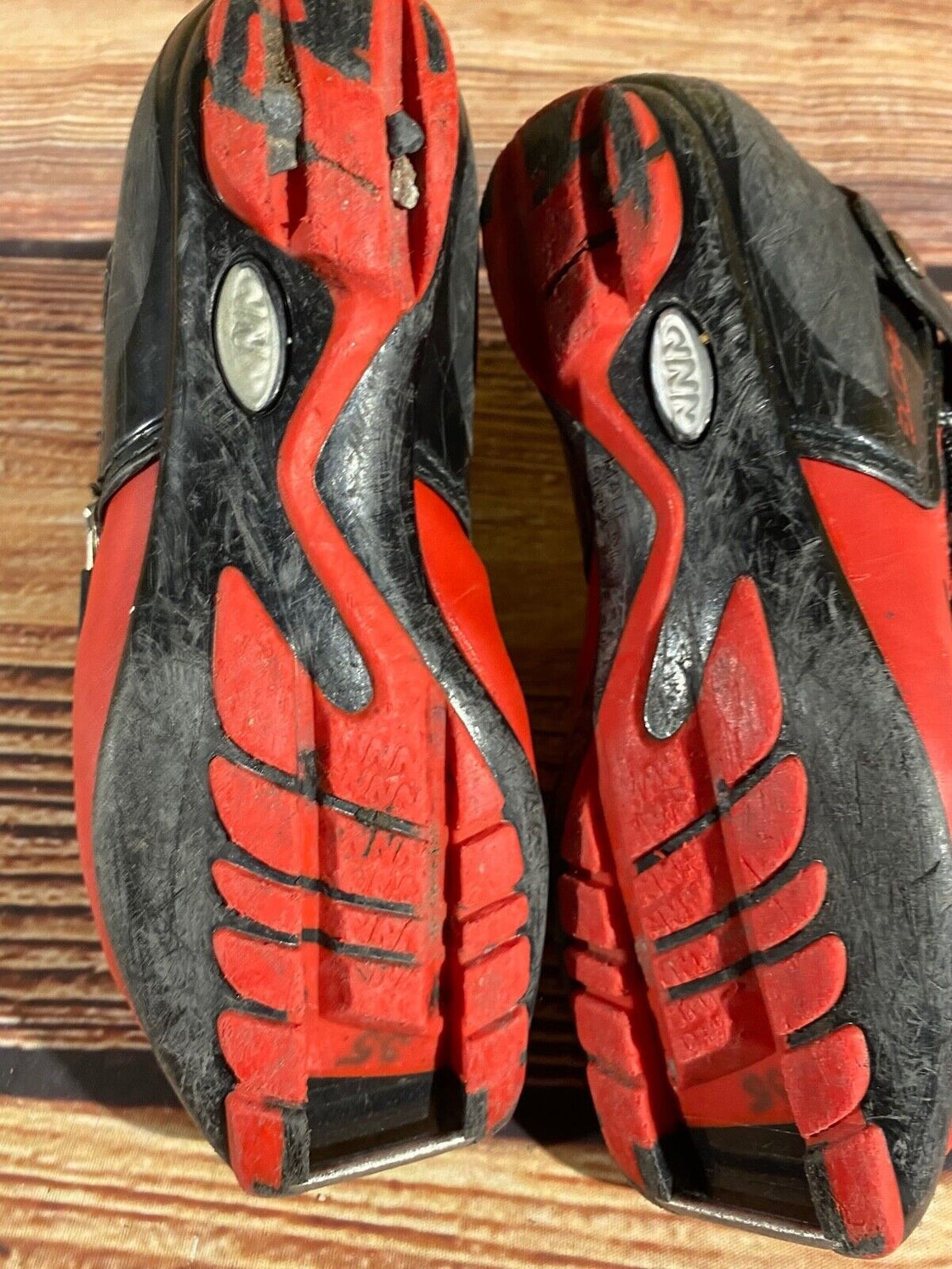 Alpina Racing Kids Nordic Cross Country Ski Boots Size EU35 US3.5 NNN A-1247