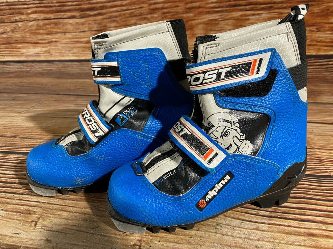 Alpina Frost Kids Nordic Cross Country Ski Boots Size EU29 US11 for NNN A-175