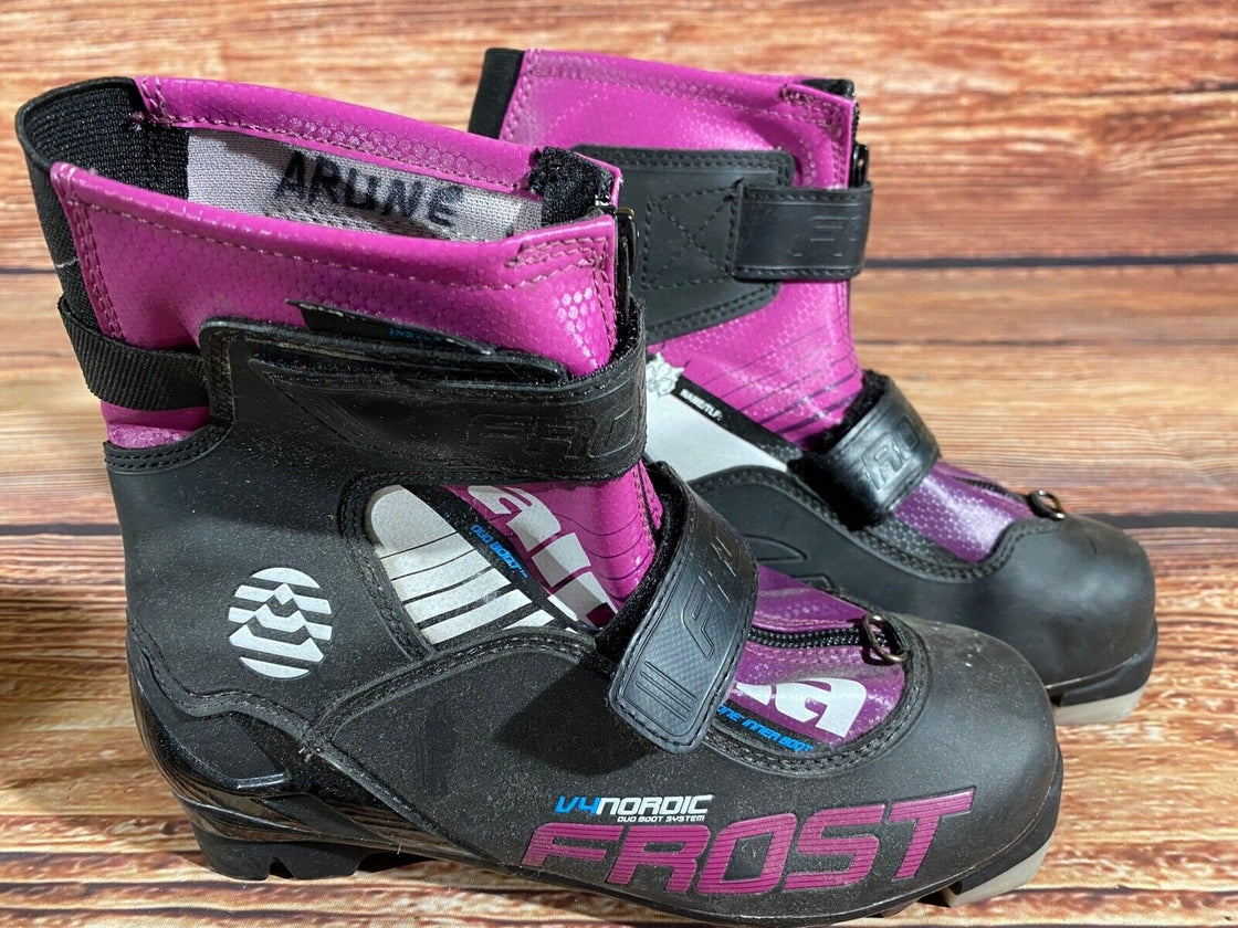 Alpina Frost Nordic Cross Country Ski Boots Kids Size EU34 US3 NNN A-1036