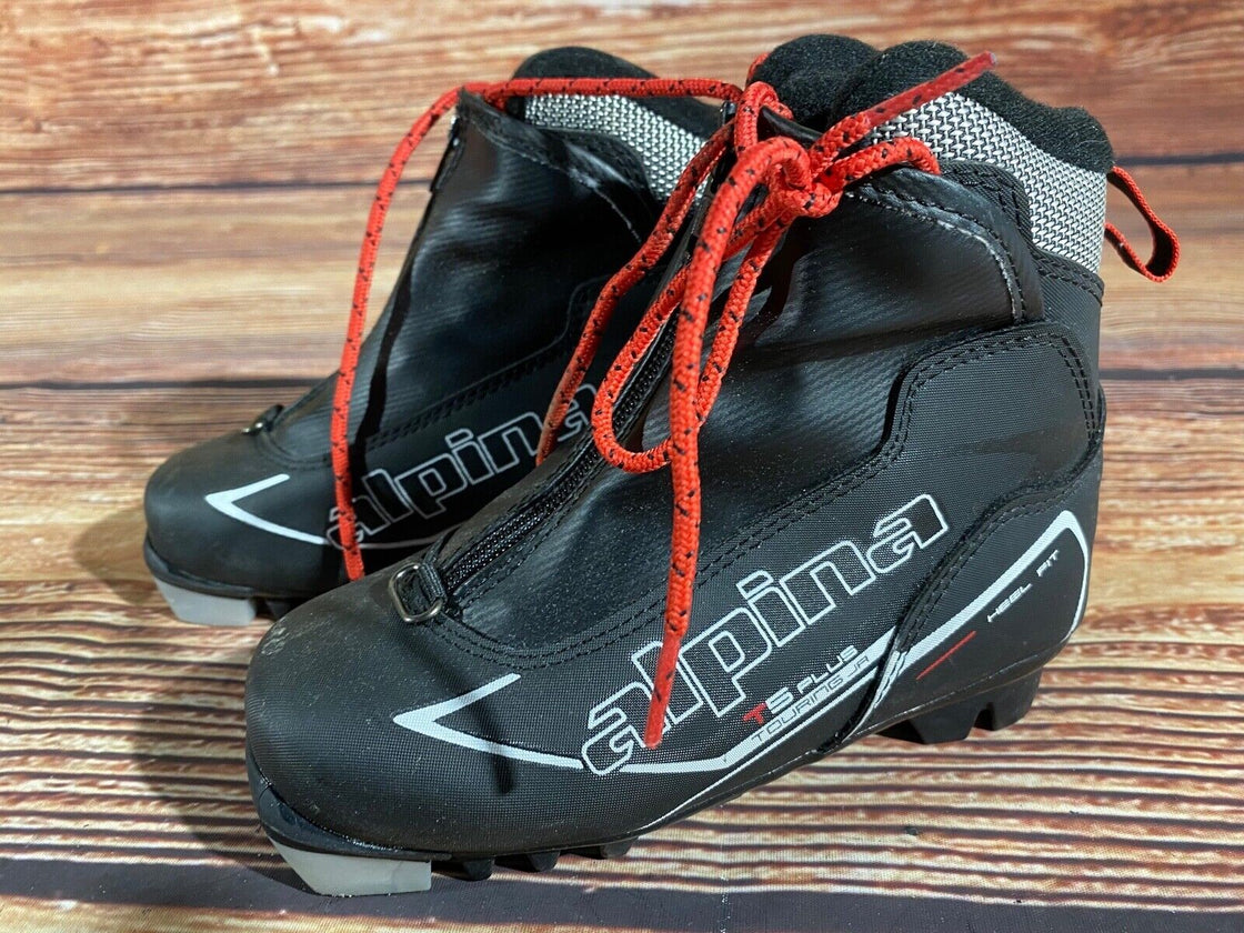 Alpina T5Plus Nordic Cross Country Ski Boots Kids Size EU30 US12 for NNN A-1368