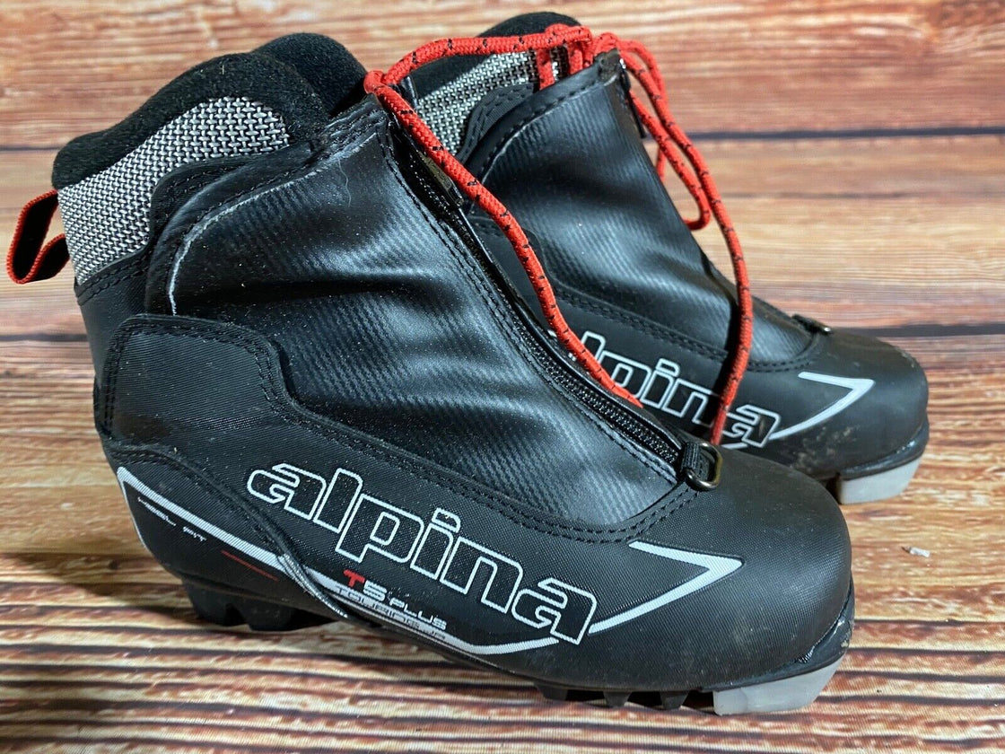 Alpina T5Plus Nordic Cross Country Ski Boots Kids Size EU30 US12 for NNN A-1368