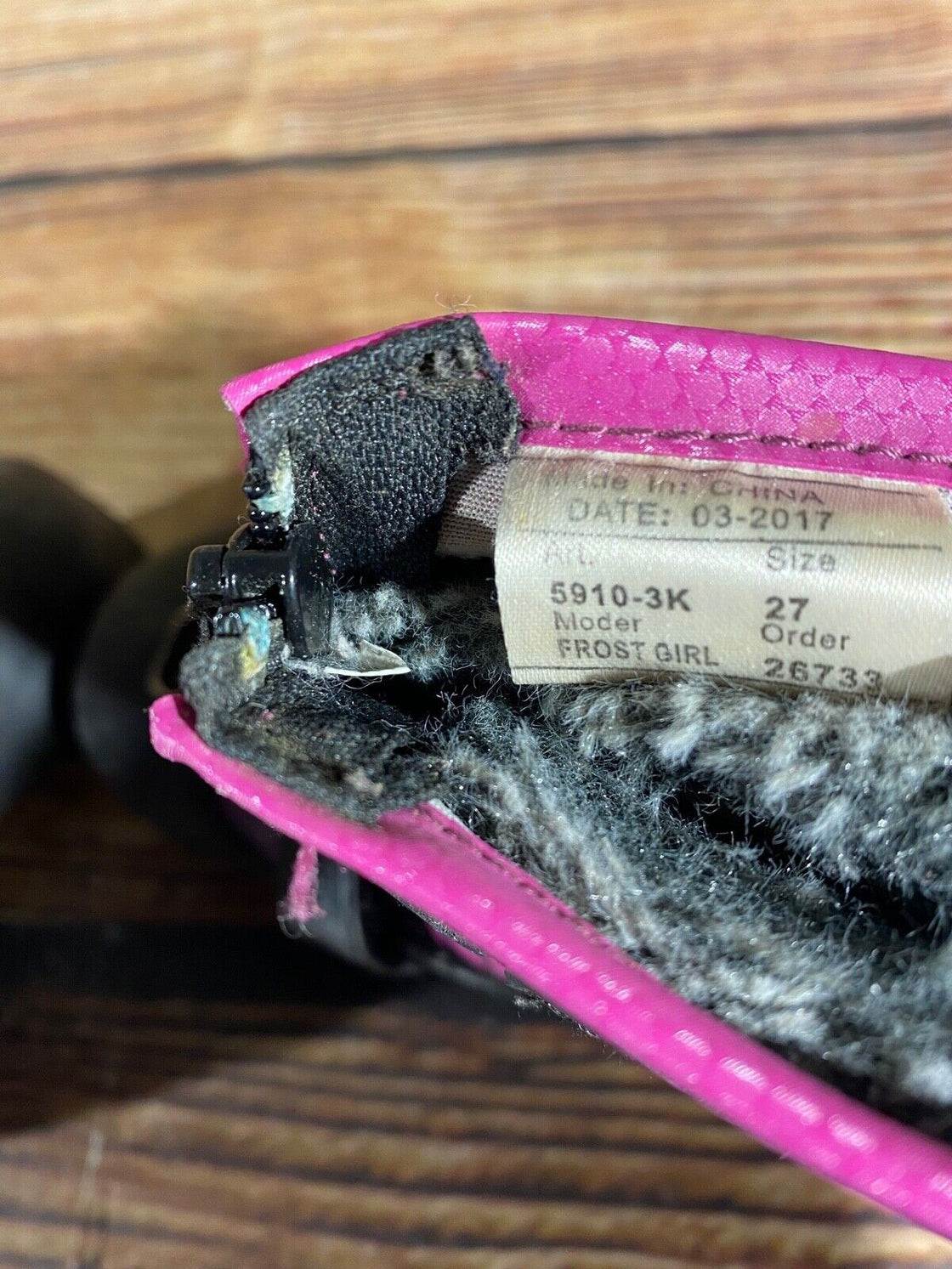 Alpina Frost Kids Nordic Cross Country Ski Boots Size EU27 US9.5 NNN A-955