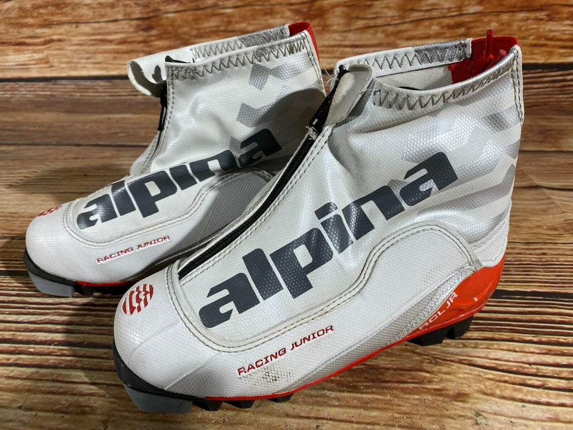 Alpina RCL Kids Nordic Cross Country Ski Boots Size EU32 US1.5 for NNN A-309