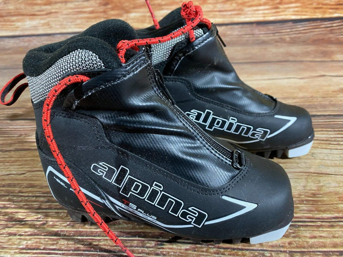 Alpina T5 Plus Kids Nordic Cross Country Ski Boots Size EU30 US11.5for NNN A-305