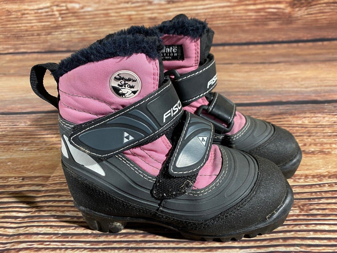 Fischer Snowstar Kids Cross Country Ski Boots Size EU27 US9.5 NNN F-544