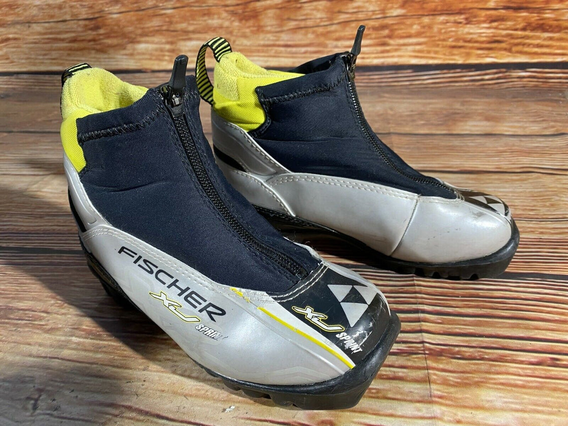 Fischer XJ Sprint Kids Nordic Cross Country Ski Boots Size EU32 NNN F-172