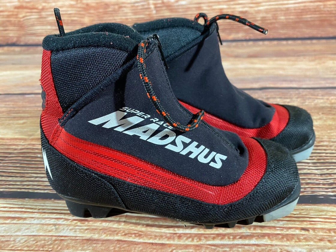 Madshus Super race Kids Nordic Cross Country Ski Boots Size EU30 US12 NNN M264