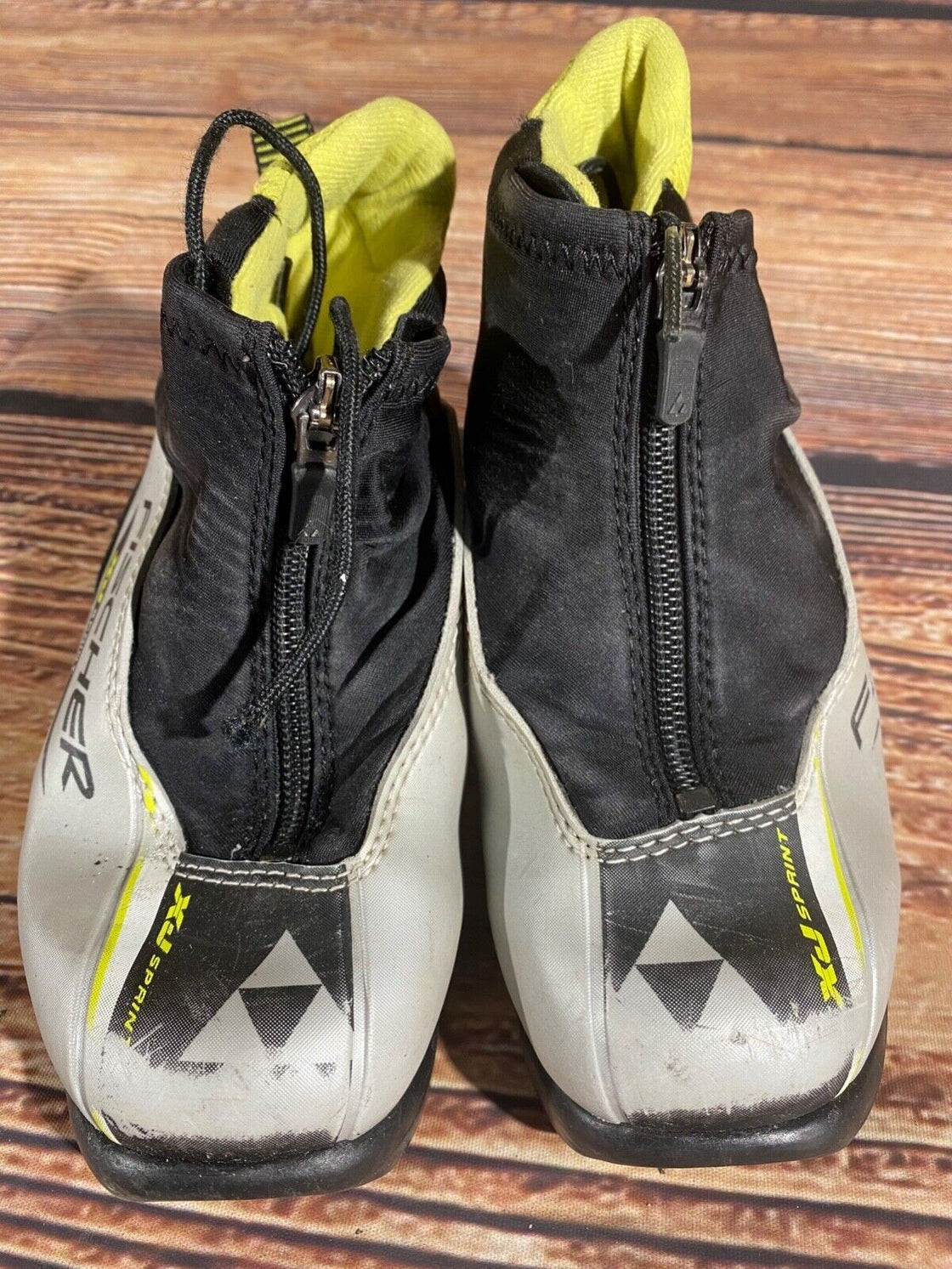 Fischer XJ Sprint Kids Nordic Cross Country Ski Boots Size EU31 US12.5 NNN F-424