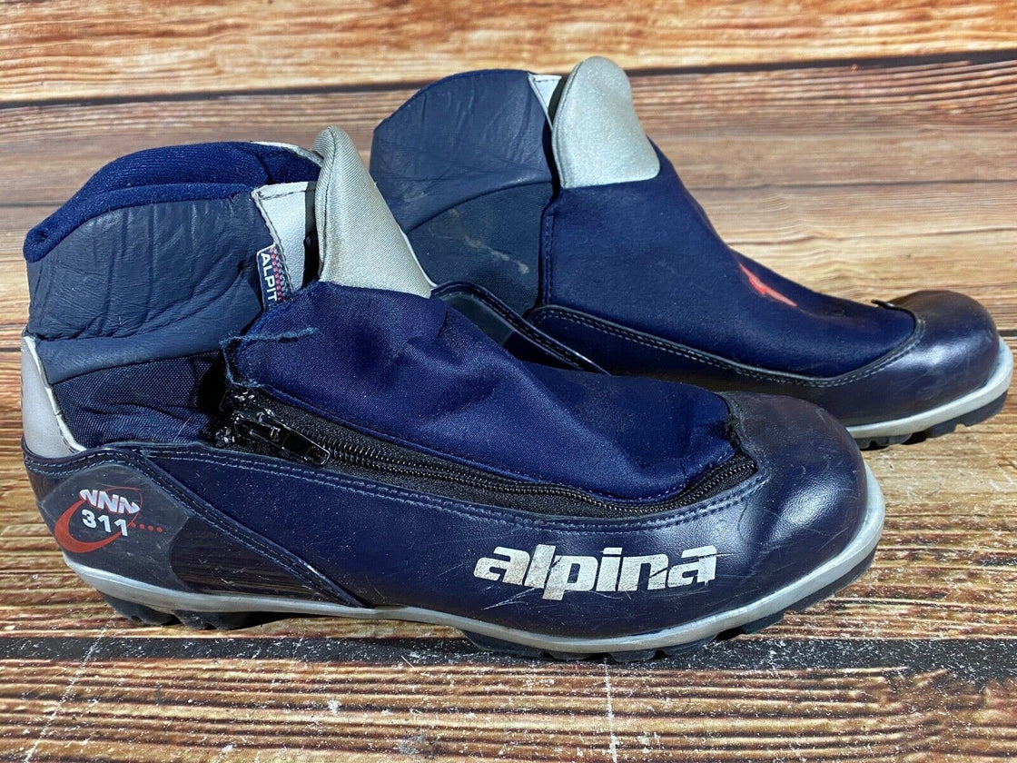 Alpina 311 Nordic Cross Country Ski Boots Size EU43 US9.5 for NNN 766