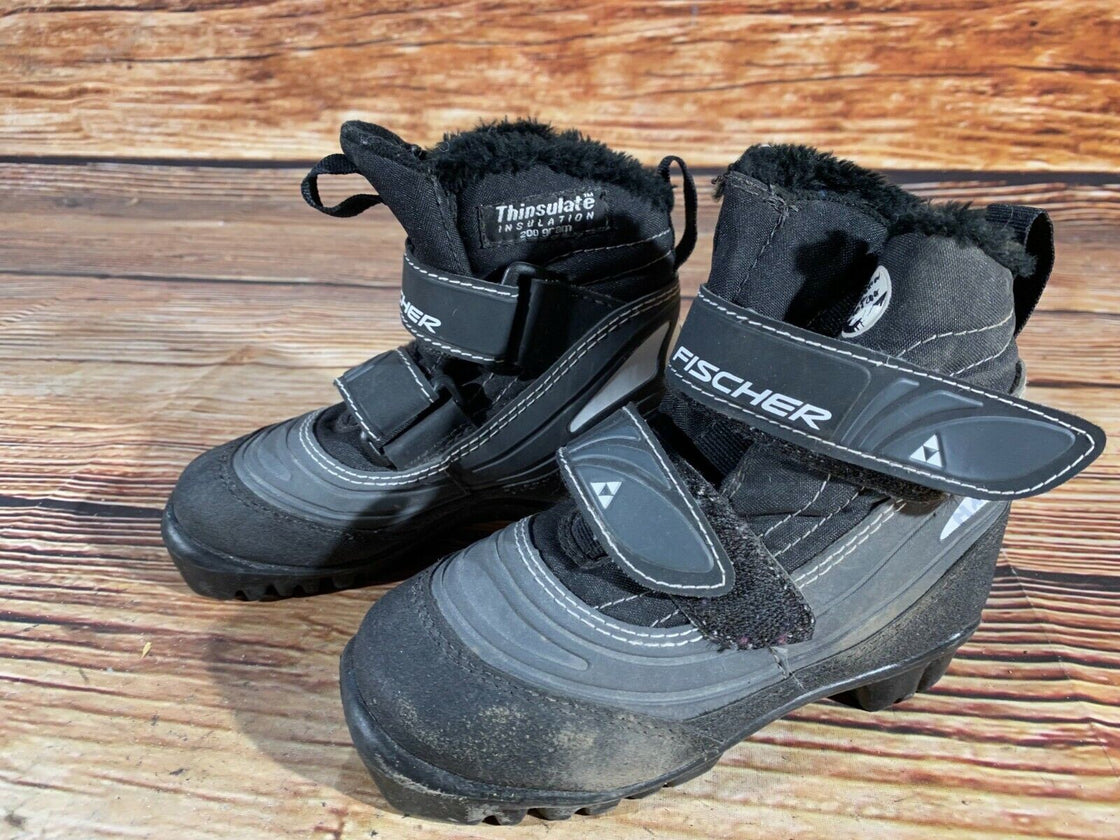 Fischer Snow Star Kids Nordic Cross Country Ski Boots Size EU28 NNN F-64