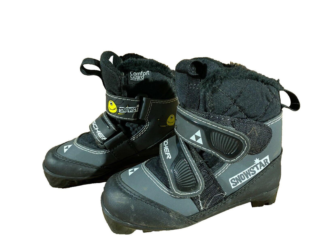 Fischer Snow Star Kids Nordic Cross Country Ski Boots Size EU28 US10.5 NNN F-151