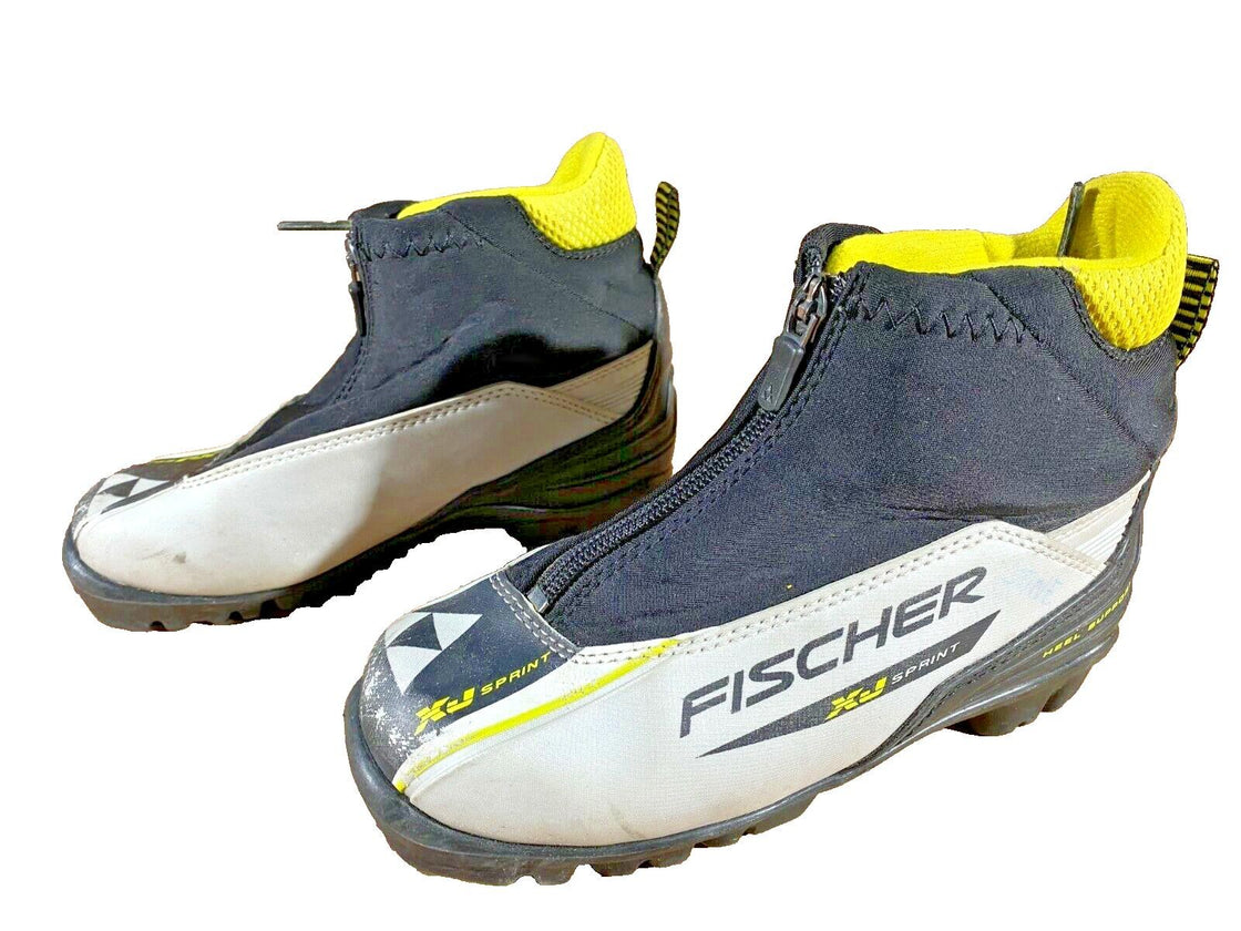 Fischer XJ Sprint Kids Nordic Cross Country Ski Boots Size EU29 NNN F-246