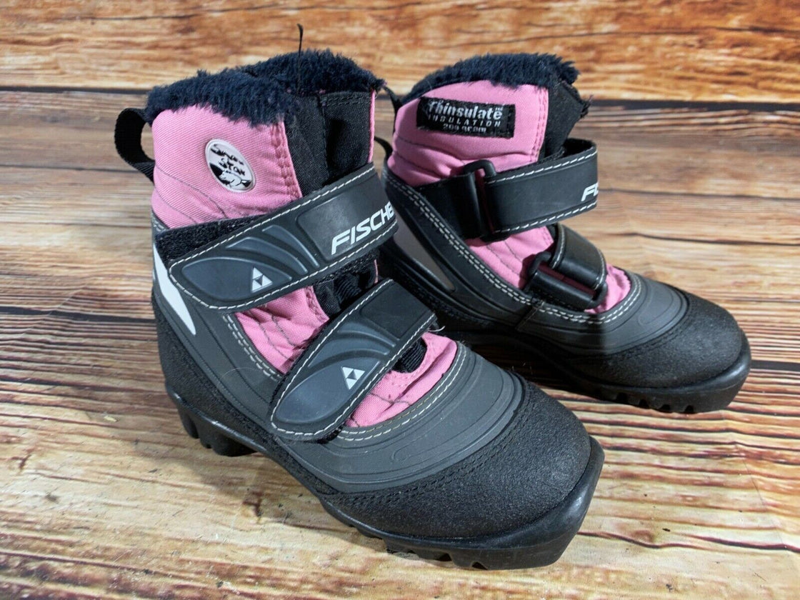 Fischer Snow Star Kids Nordic Cross Country Ski Boots Size EU29 US11 NNN F-60