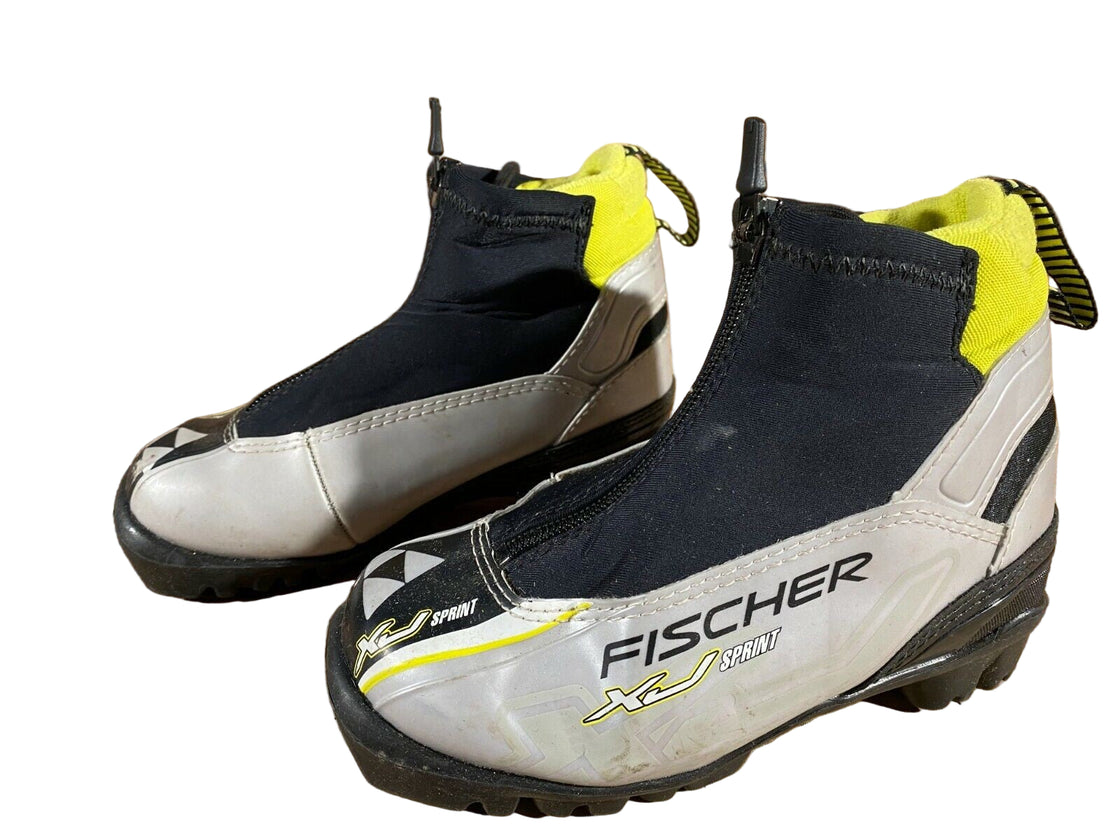 Fischer XJ Sprint Kids Nordic Cross Country Ski Boots Size EU30 US12 NNN F-234