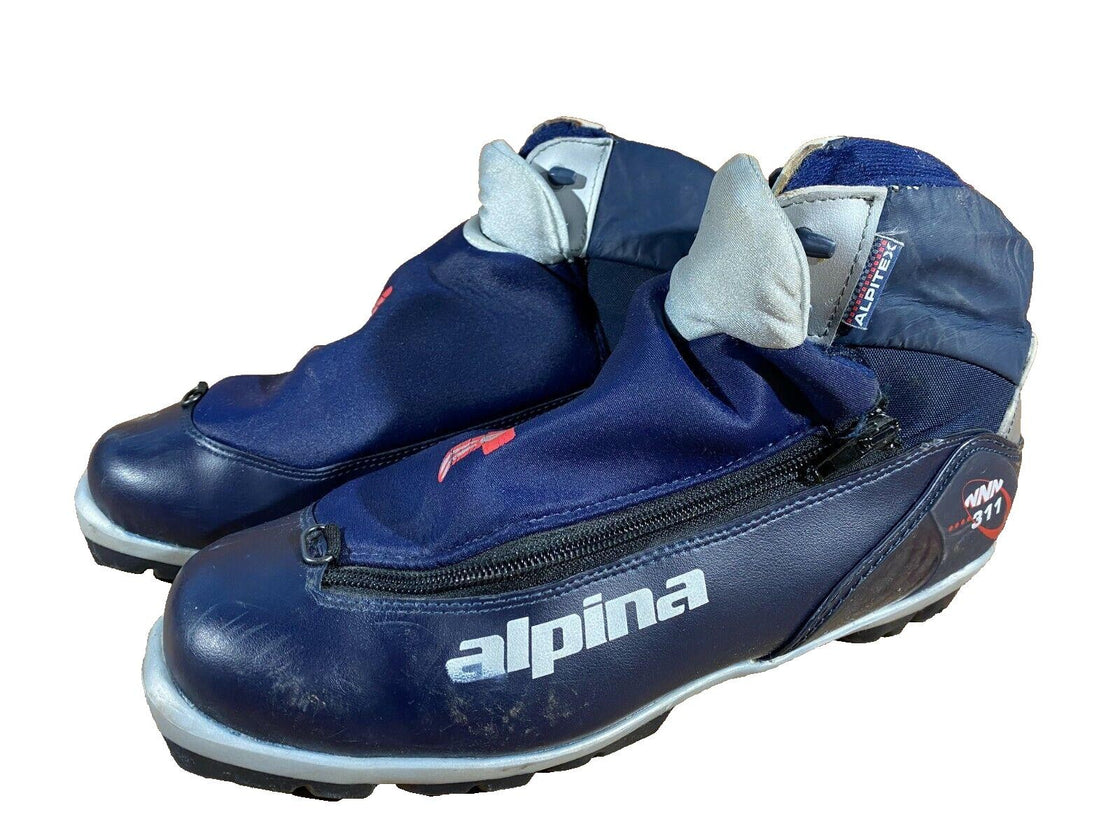 Alpina 311 Nordic Cross Country Ski Boots Size EU43 US9.5 NNN 839