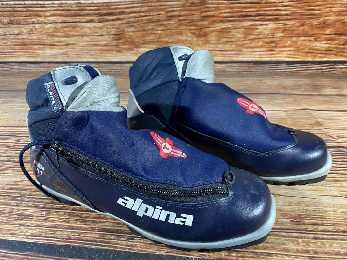 Alpina 311 Nordic Cross Country Ski Boots Size EU43 US9.5 NNN 839