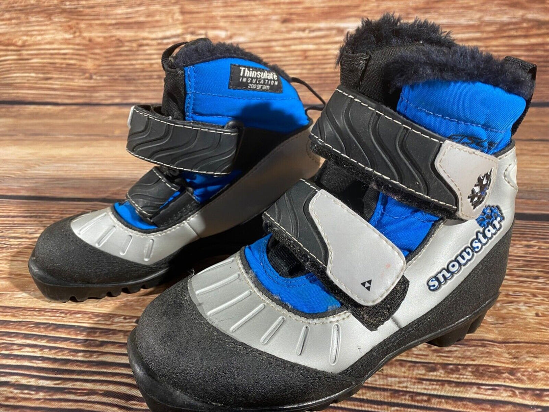Fischer Snowstar Kids Nordic Cross Country Ski Boots Size EU31 US12.5 NNN F-416
