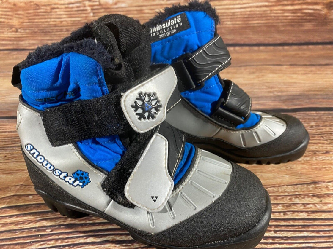 Fischer Snowstar Kids Nordic Cross Country Ski Boots Size EU31 US12.5 NNN F-416