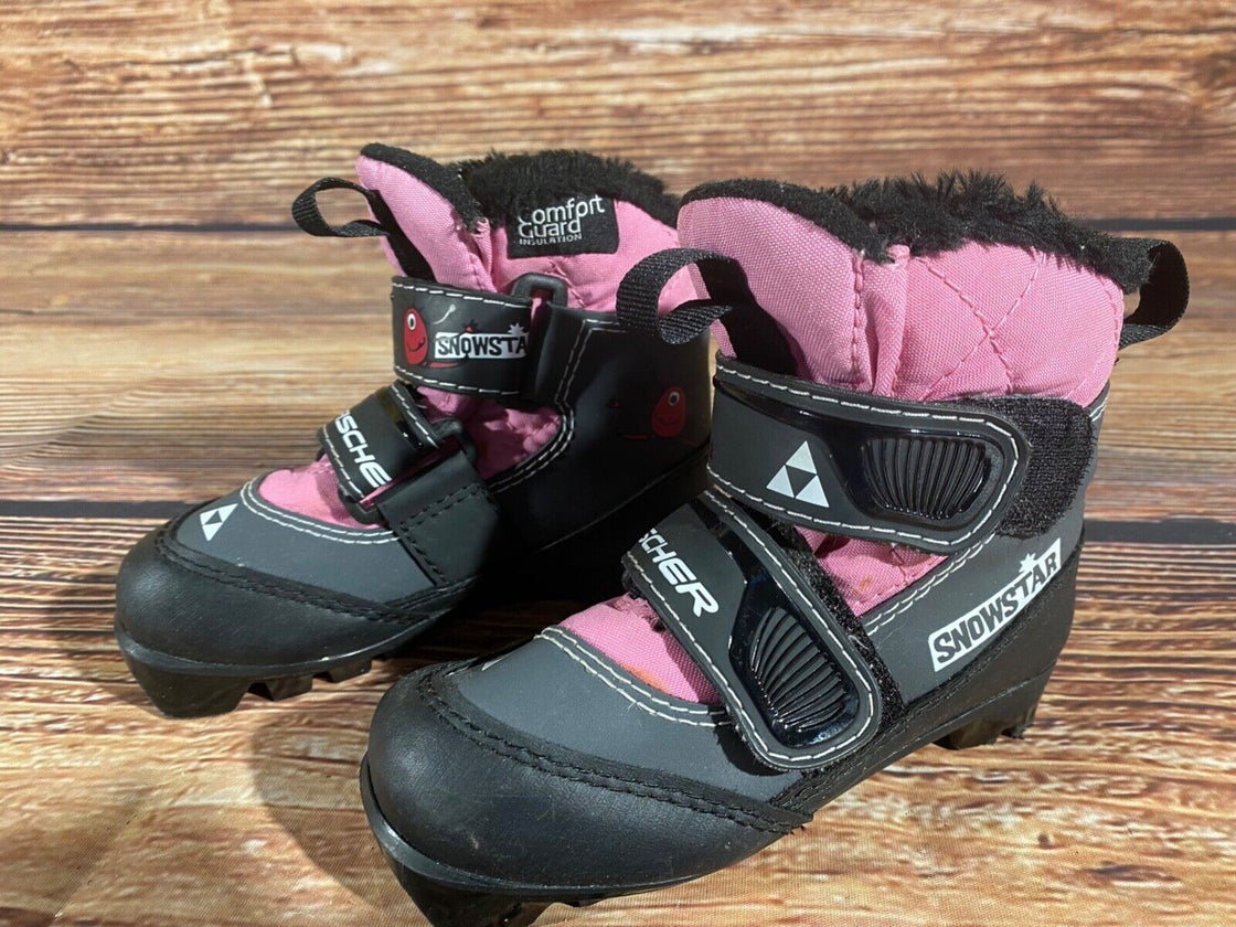 Fischer Snowstar Kids Nordic Cross Country Ski Boots Size EU26 US9 NNN F-438