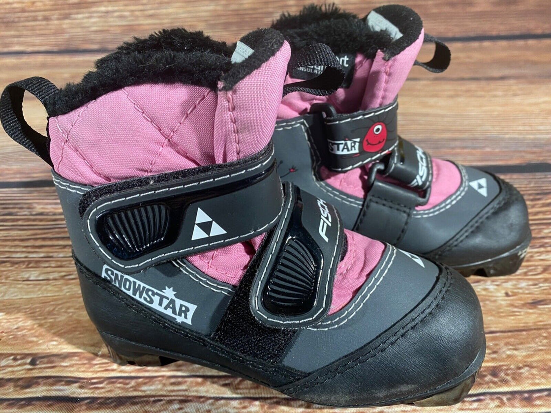 Fischer Snowstar Kids Nordic Cross Country Ski Boots Size EU26 US9 NNN F-438