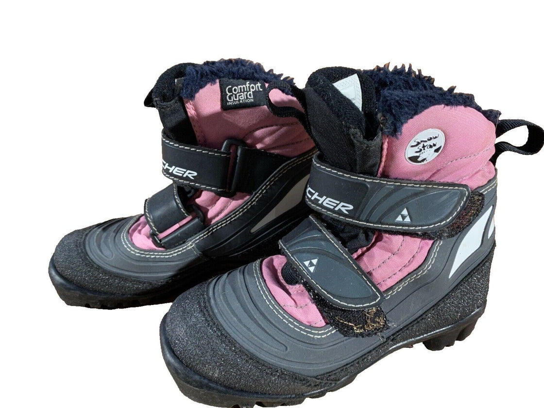 Fischer Snow Star Kids Nordic Cross Country Ski Boots Size EU30 US12 NNN F-69