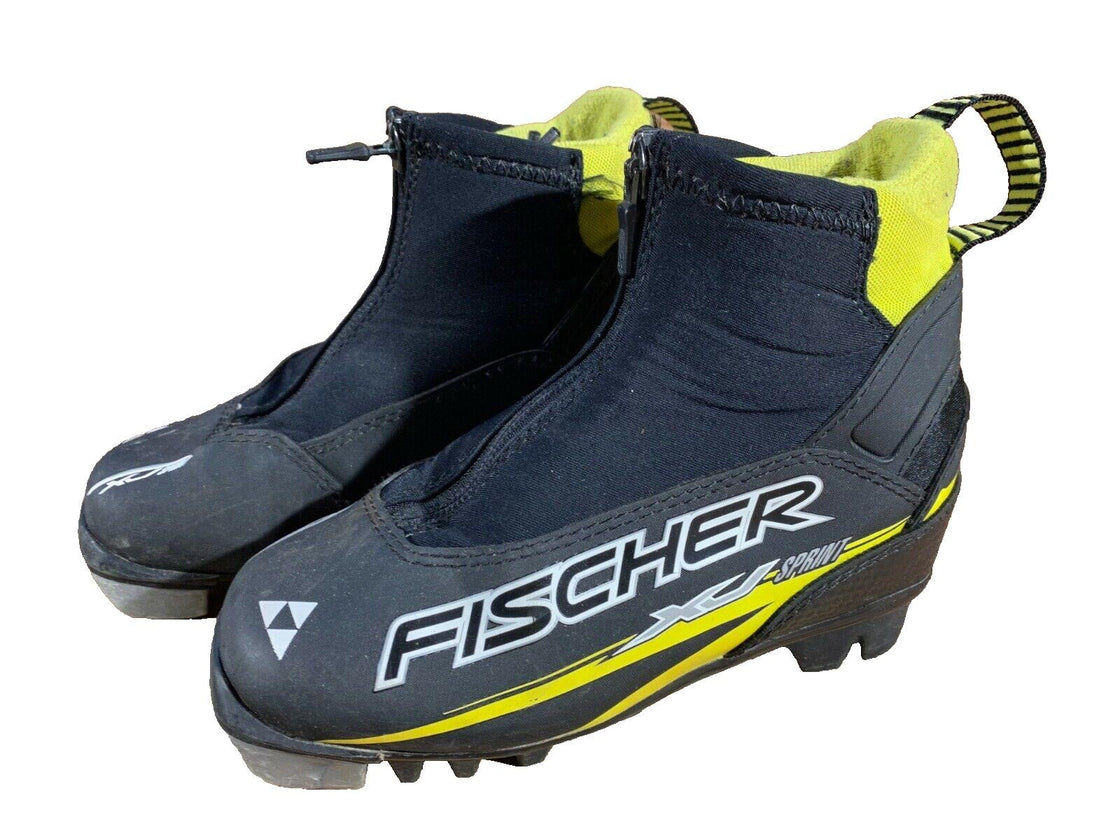 Fischer XJ Sprint Kids Nordic Cross Country Ski Boots Size EU29 NNN F-48