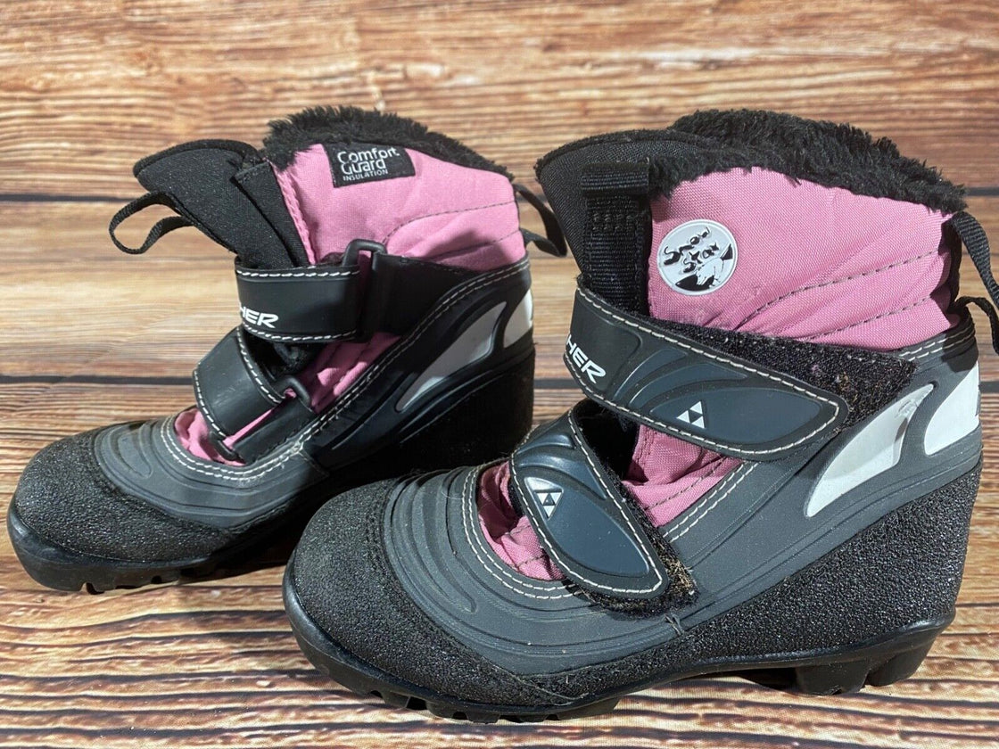 Fischer Snowstar Kids Nordic Cross Country Ski Boots Size EU31 US12.5 NNN F-446