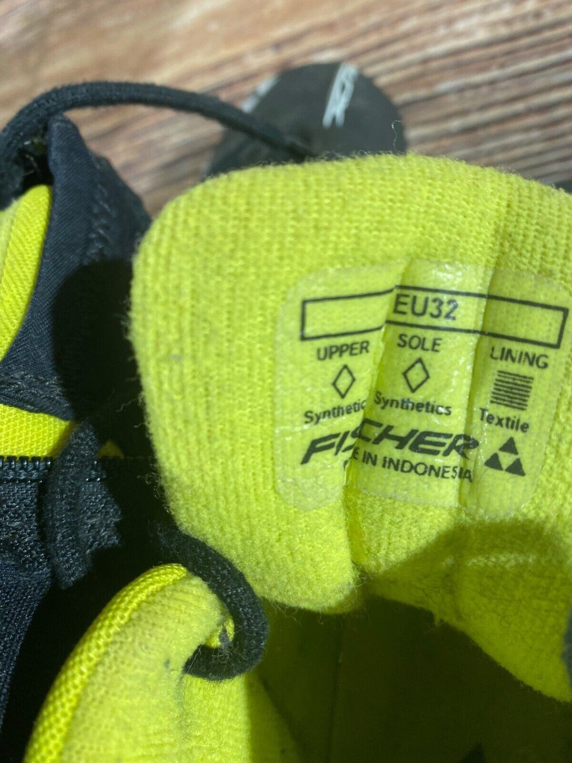 Fischer XJ Sprint Kids Nordic Cross Country Ski Boots Size EU32 US1.5 NNN F-432