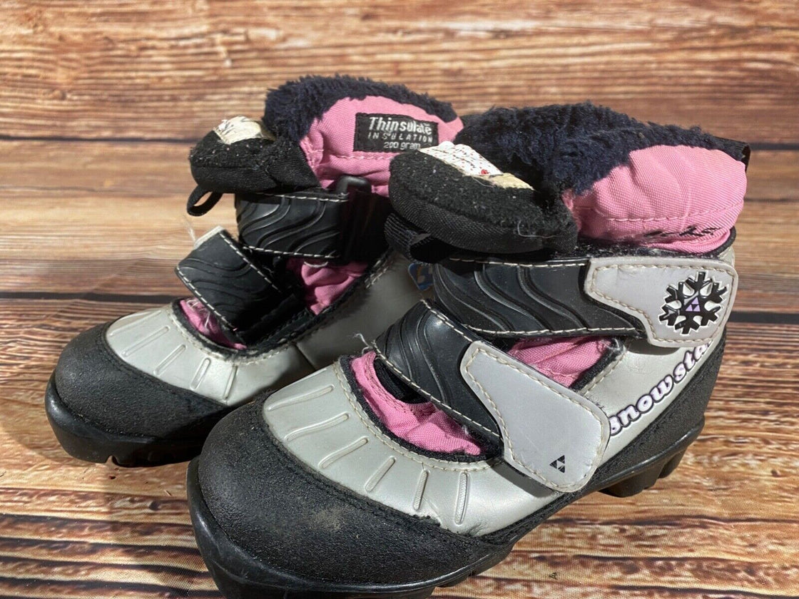 Fischer Snowstar Kids Nordic Cross Country Ski Boots Size EU30 US12 NNN F-439