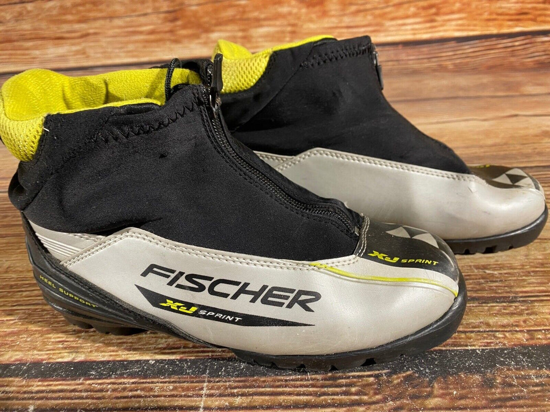 Fischer XJ Sprint Nordic Cross Country Ski Boots Size EU37 US5.5 for NNN 1180