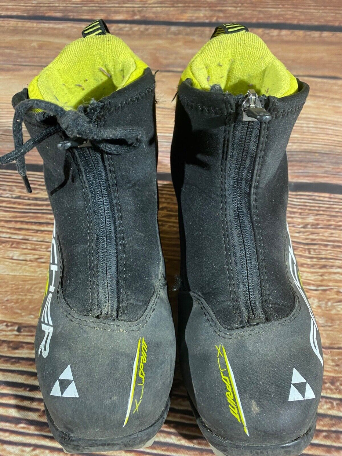 Fischer XJ sprint Nordic Cross Country Ski Boots Kids Size EU35 US3.5 NNN F-457