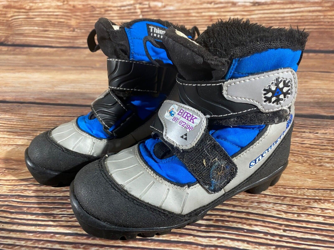 Fischer Snowstar Kids Nordic Cross Country Ski Boots Size EU31 US12.5 NNN F-447