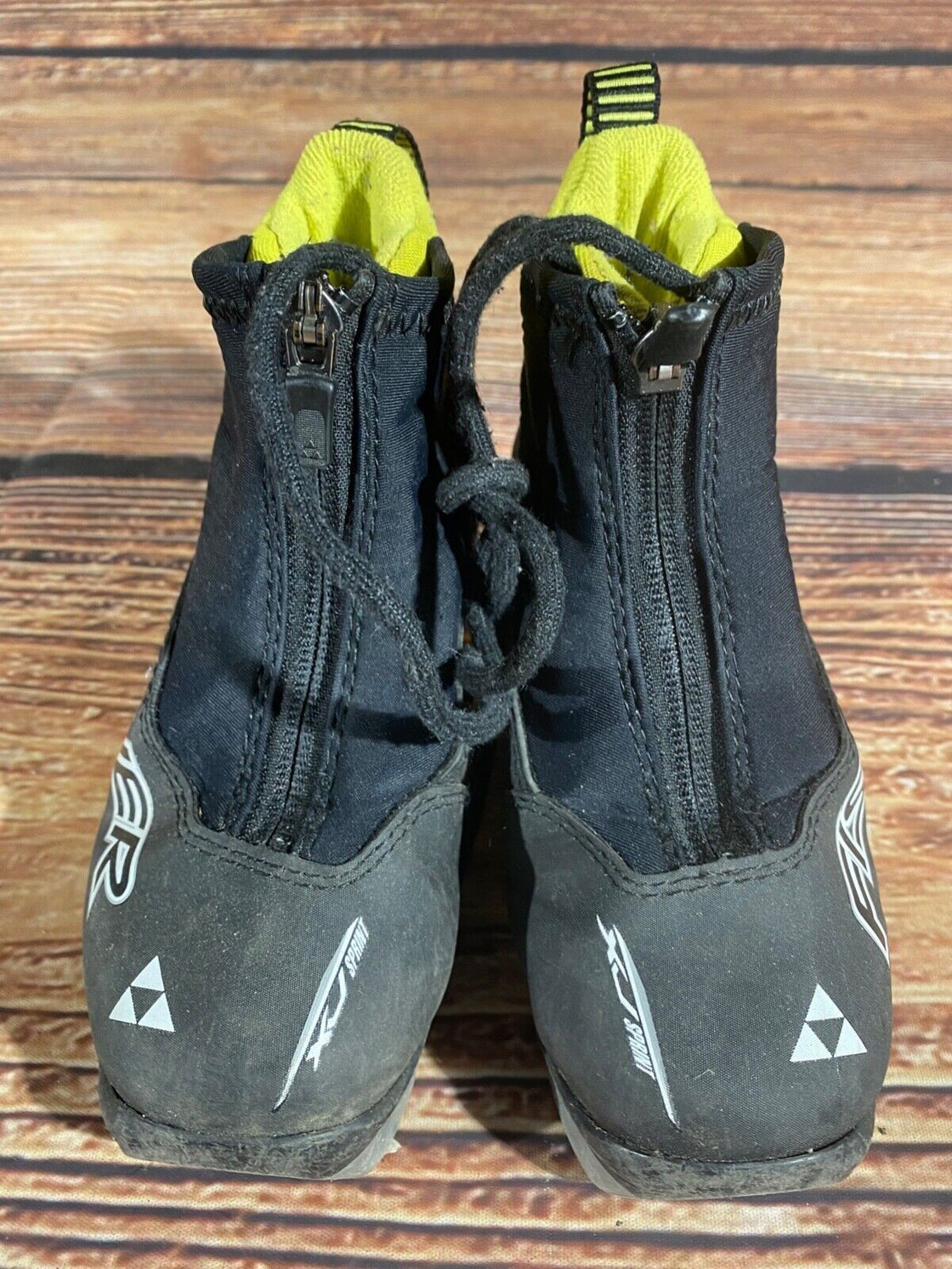 Fischer XJ Sprint Kids Nordic Cross Country Ski Boots Size EU27 US9.5 NNN F-434