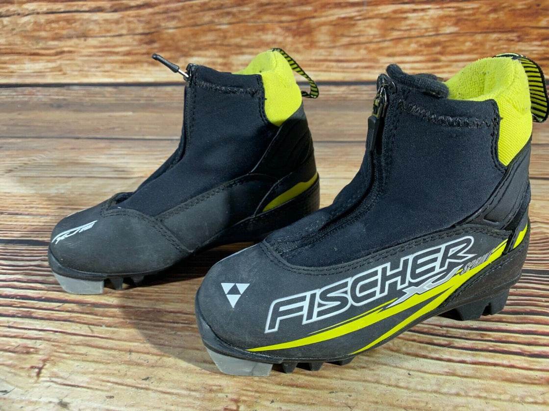 Fischer XJ Sprint Kids Nordic Cross Country Ski Boots Size EU29 US11 NNN F-31