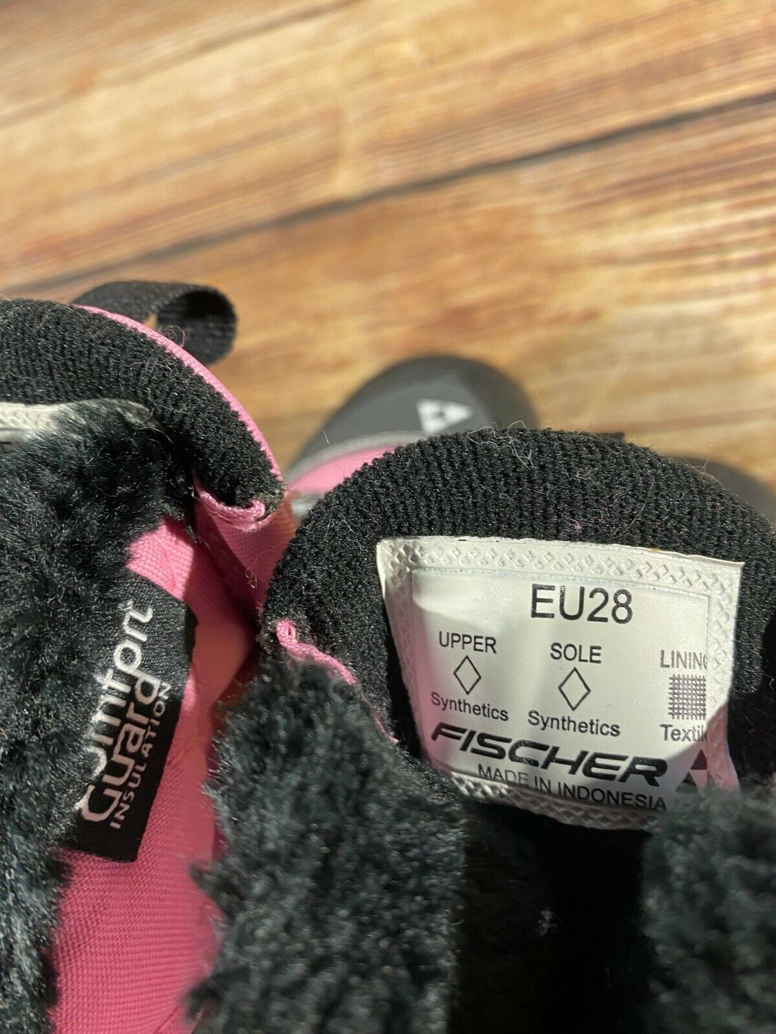 Fischer Snow Star Kids Nordic Cross Country Ski Boots Size EU28 US10.5 NNN F-90