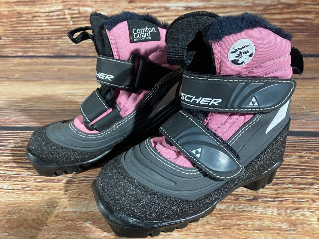 Fischer Snowstar Kids Nordic Cross Country Ski Boots Size EU26 US9 NNN F-503