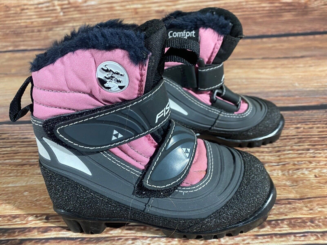 Fischer Snowstar Kids Nordic Cross Country Ski Boots Size EU26 US9 NNN F-503