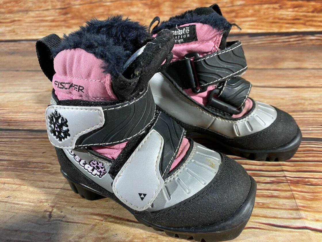 Fischer Snow Star Kids Nordic Cross Country Ski Boots Size EU25 US8.5 NNN F-194