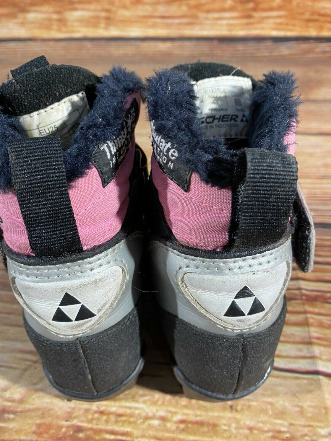 Fischer Snow Star Kids Nordic Cross Country Ski Boots Size EU25 US8.5 NNN F-194