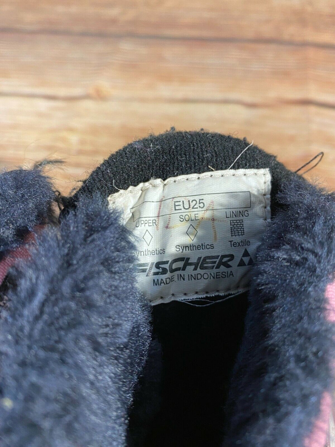 Fischer Snow Star Kids Nordic Cross Country Ski Boots Size EU25 US8.5 NNN F-194