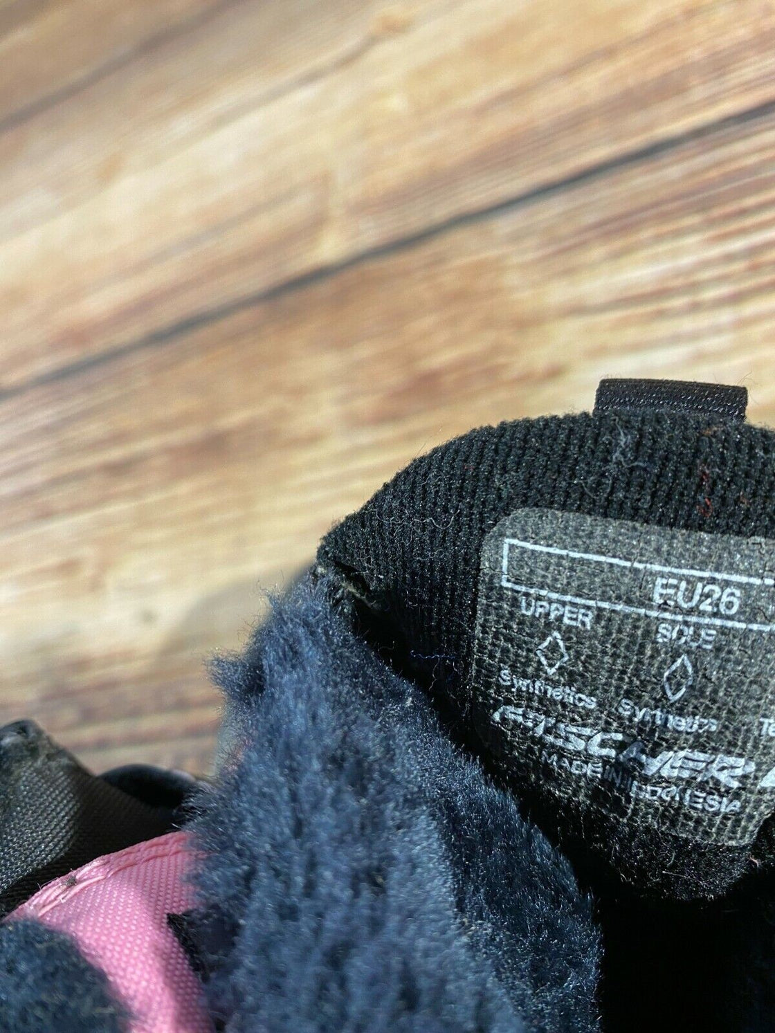 Fischer Snow Star Kids Nordic Cross Country Ski Boots Size EU26 US9 NNN F-202