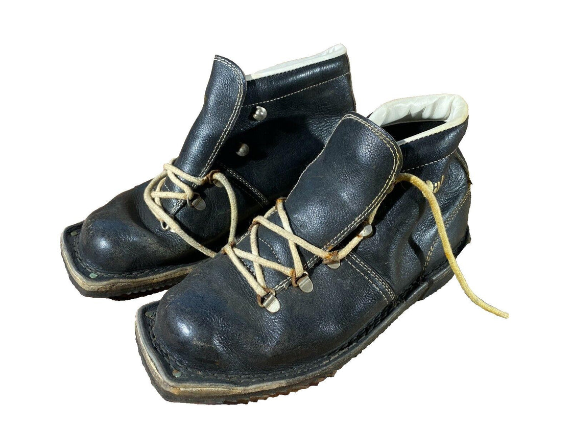 DALEX Vintage Cross Country Ski Boots Kandahar Cable Bindings EU36 US4  KL32
