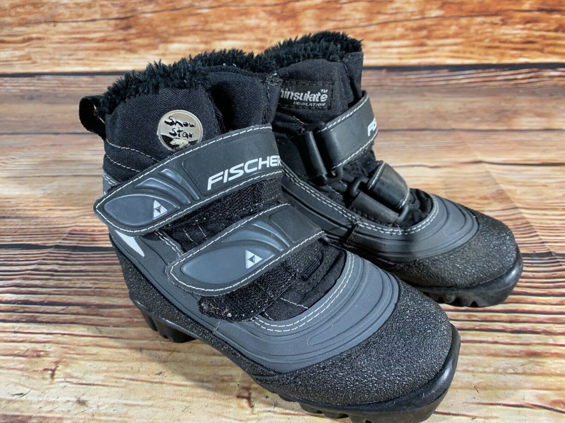 Fischer Snow Star Kids Nordic Cross Country Ski Boots Size EU28 NNN F-15