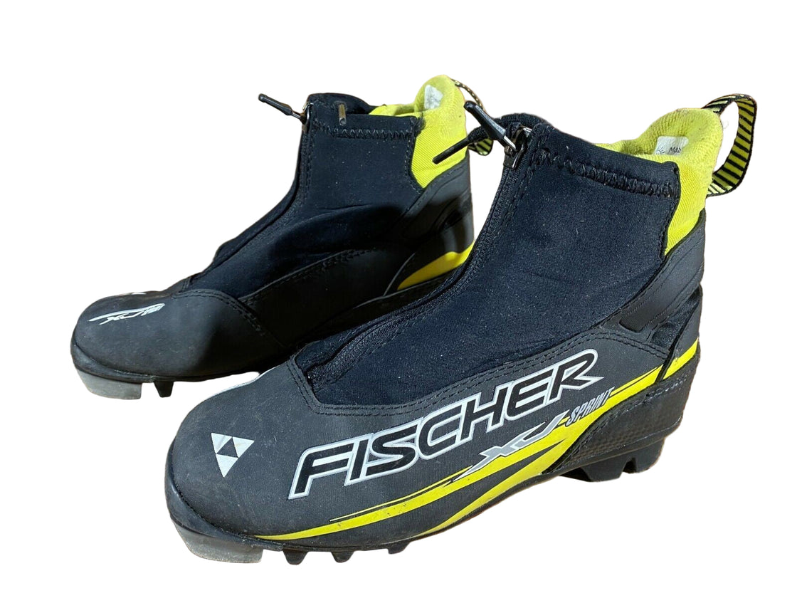 Fischer XJ Sprint Kids Nordic Cross Country Ski Boots Size EU34 NNN F-247
