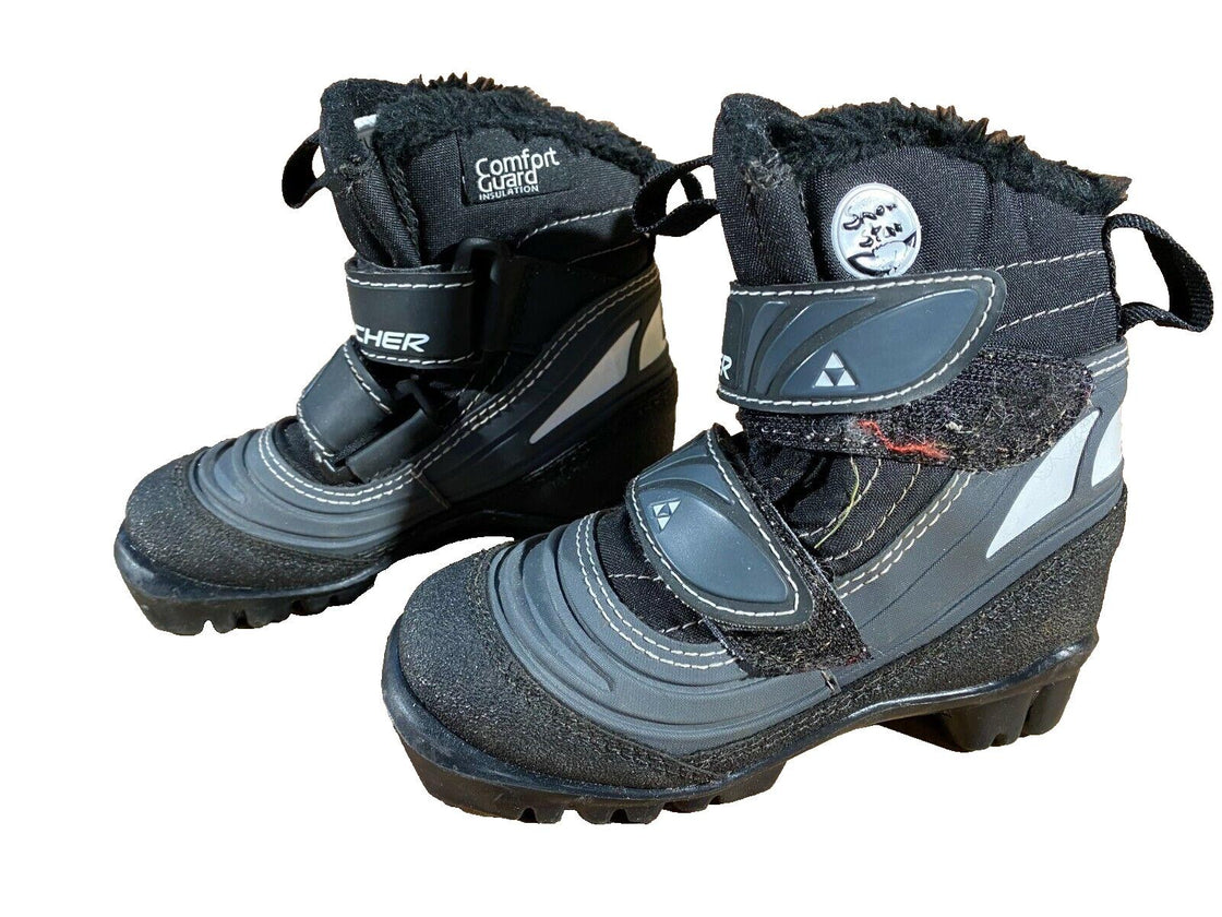 Fischer Snow Star Kids Nordic Cross Country Ski Boots Size EU26 US9 NNN F-352