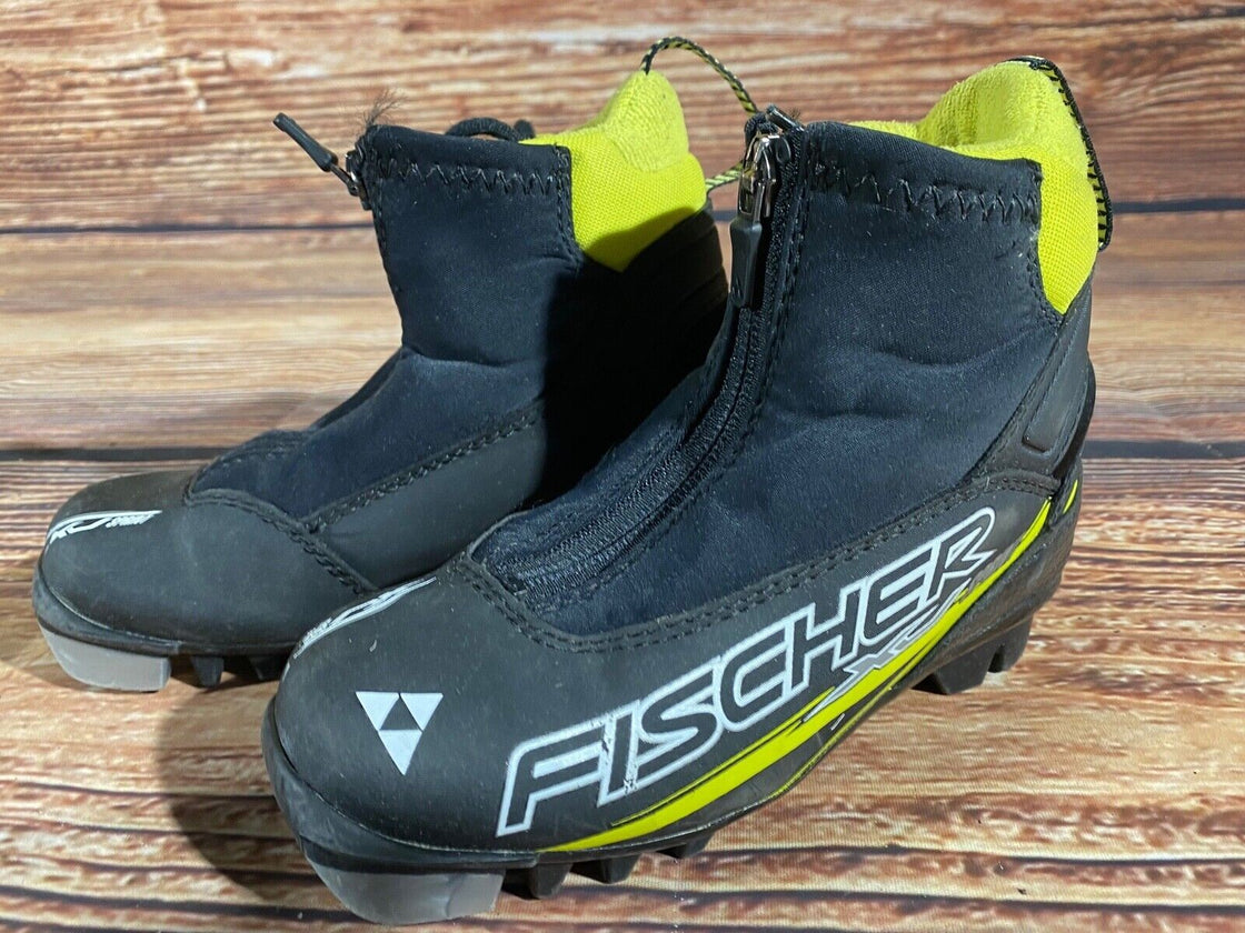 Fischer XJ Sprint Kids Cross Country Ski Boots Size EU30 US12 NNN F-561